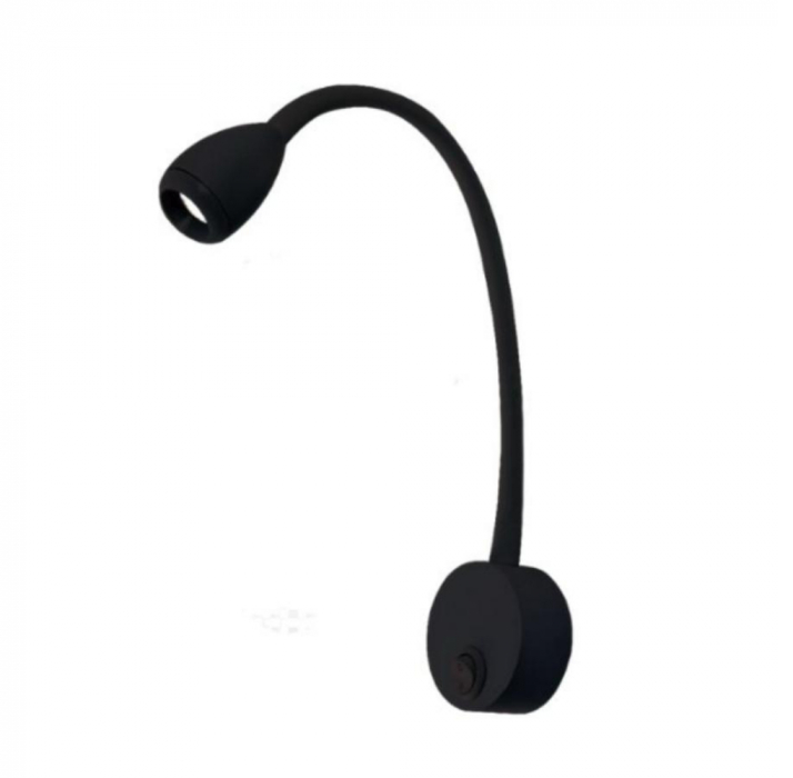 ARANDELA DE PAREDE LED BETT ARTICULADO 3000K 3W BIVOLT 33CM METAL PRETO - NORDECOR 2053