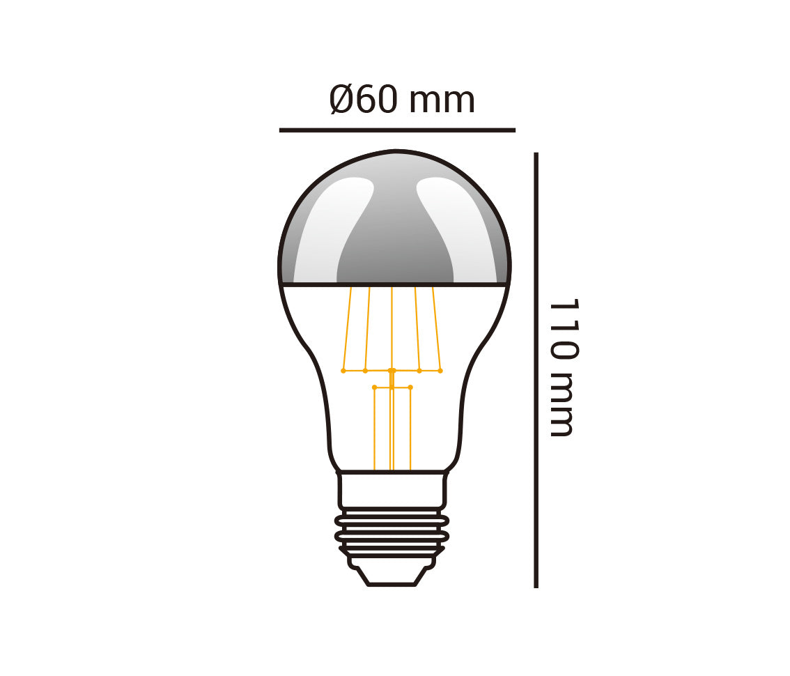 Lâmpada Defletora Filamento Opus