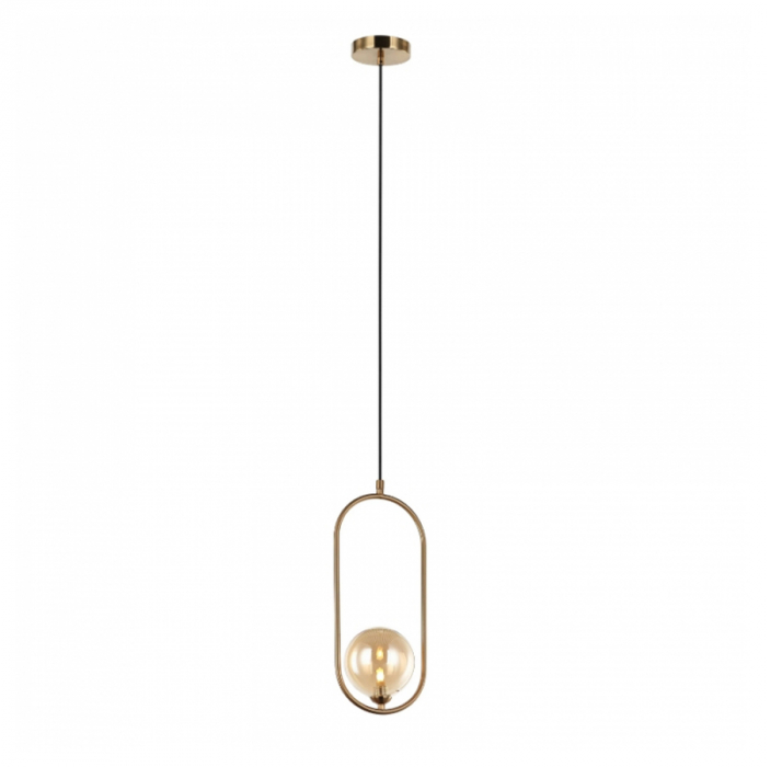 PENDENTE CADRE 40,5X17X12CM METAL E VIDRO BRONZE E CHAMPANHE - CASUAL LIGHT STUDIOLUCE PD1333BZ