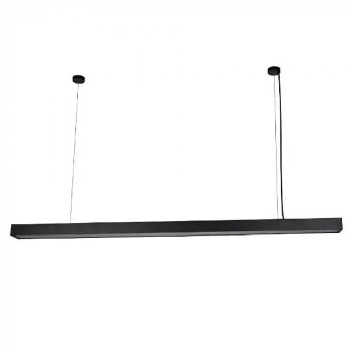 PENDENTE LED OTAN RETANGULAR 4000K 24W BIVOLT 4X120X7CM METAL PRETO - NORDECOR 2643