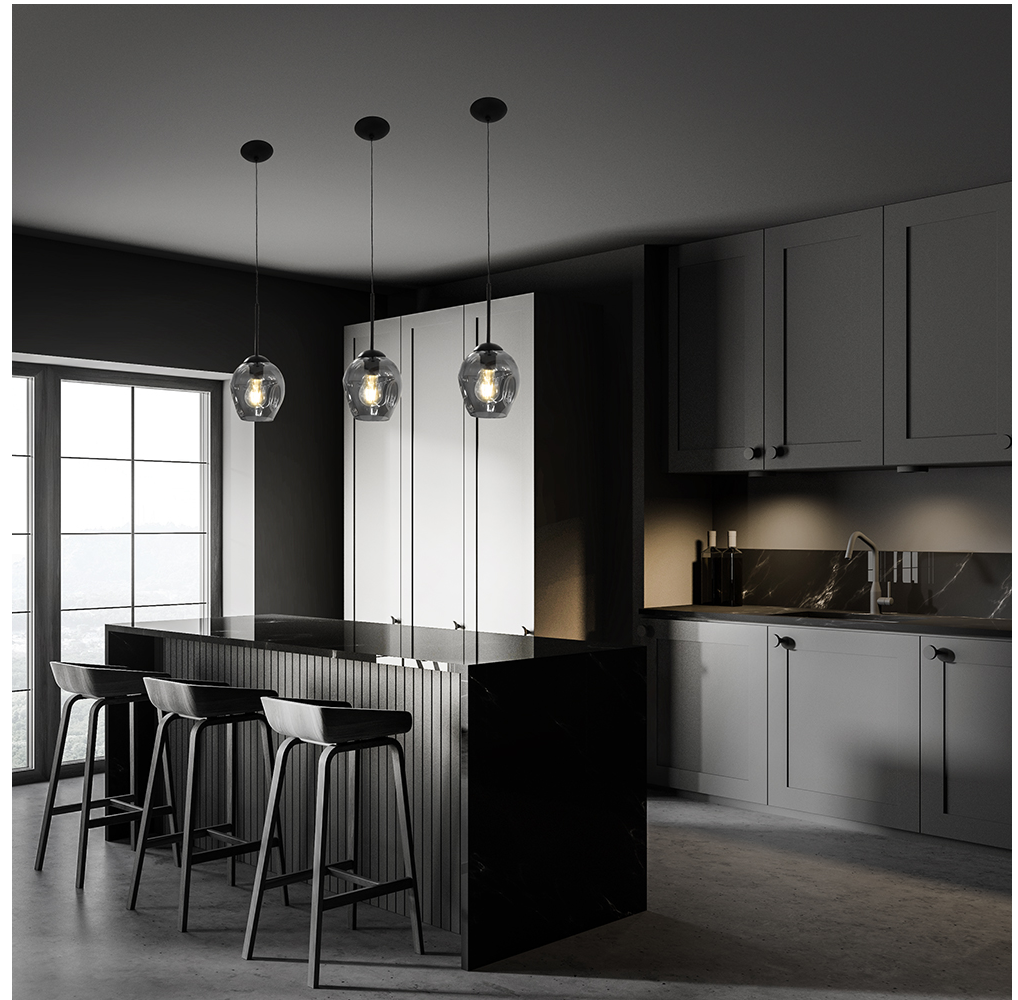 Pendente Ravelo Fumê PDH1581FM