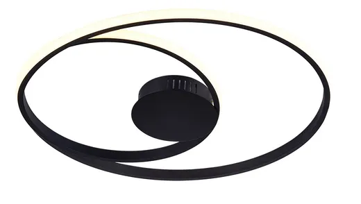 Plafon Sobrepor Órbita Led Preto 35w 3000k Bella