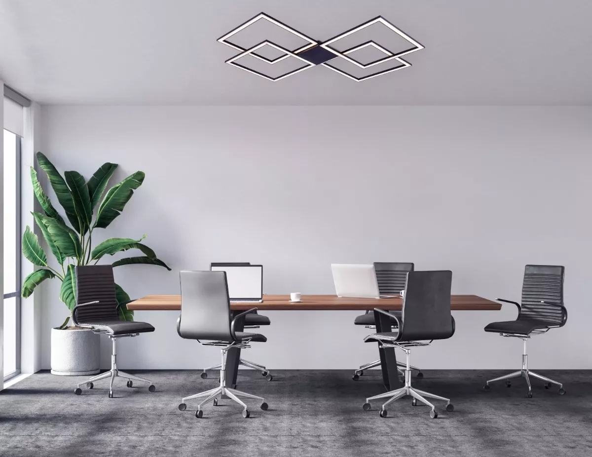 Plafon Preto Vegas 96W 3000K