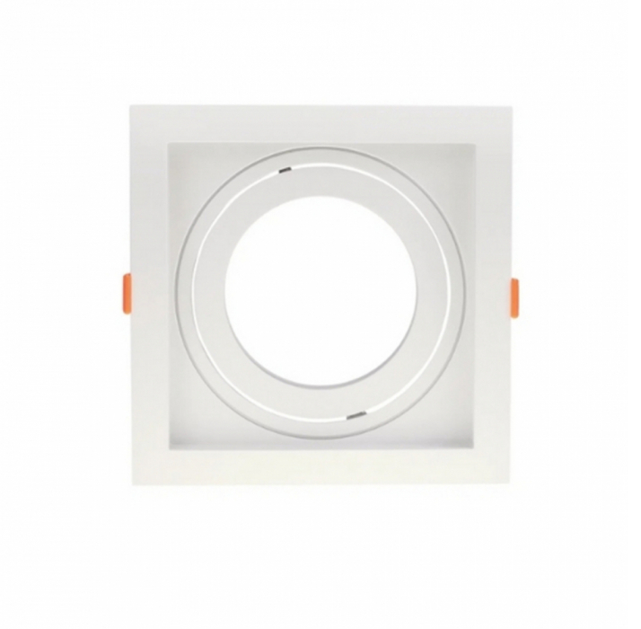 SPOT DE EMBUTIR CONECTA RECUADO QUADRADO PAR20 13X13X4,35CM ABS BRANCO - BELLA ILUMINAÇÃO DL146PAR20W