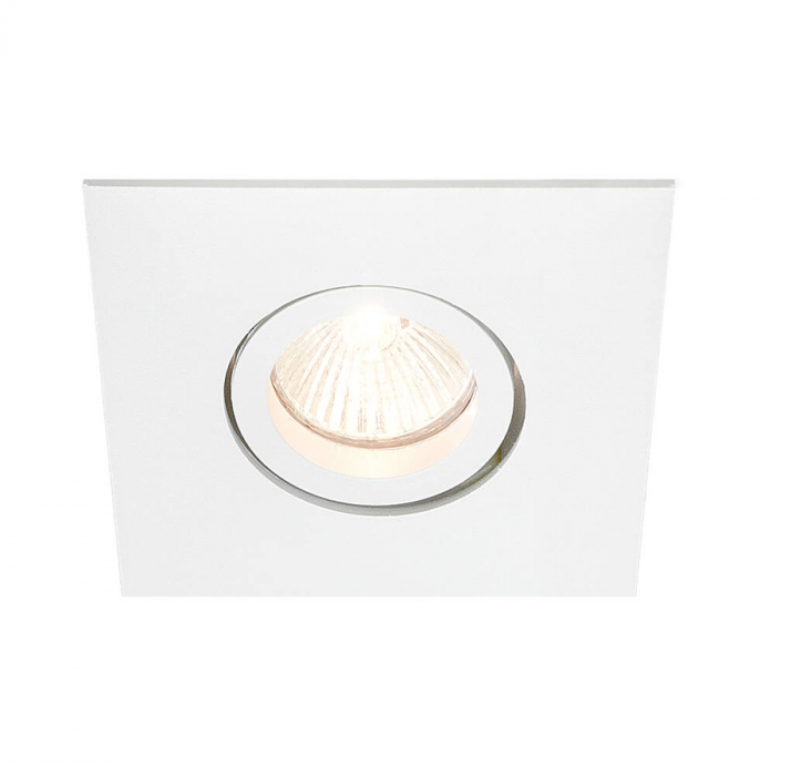 SPOT DE EMBUTIR NEWLINE IN55531 BRANCO FACE PLANA LISSE II QUADRADO PAR20 12X12X11CM ALUMÍNIO