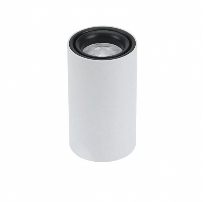 SPOT DE SOBREPOR LED DOT CILÍNDRICO 3000K 10W BIVOLT Ø6X10,3CM ALUMÍNIO BRANCO - BELLA ILUMINAÇÃO DL148W