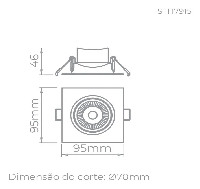 Spot Stella Branco MR16 4,5 W 3000k