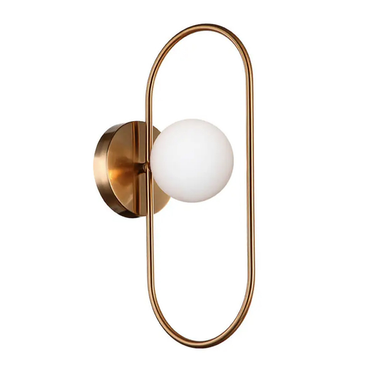 ARANDELA DE PAREDE CADRE 39X20X12CM METAL E VIDRO BRONZE E BRANCO FOSCO - CASUAL LIGHT STUDIOLUCE AR1332BZ-BR