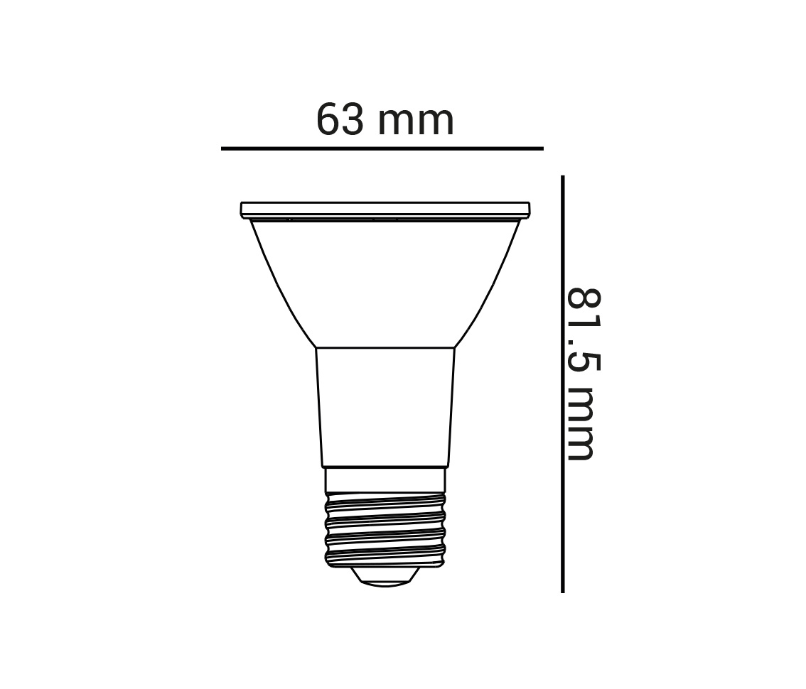 Lâmpada Par20 2700K Opus