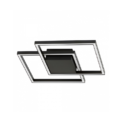 PLAFON DE SOBREPOR LED QUADRA PLUS 4000K 32W BIVOLT 50X50X10CM ALUMÍNIO E ACRÍLICO - MONTARE 299.50 4000K