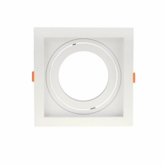 SPOT DE EMBUTIR CONECTA RECUADO QUADRADO PAR20 13X13X4,35CM ABS BRANCO - BELLA ILUMINAÇÃO DL146PAR20W