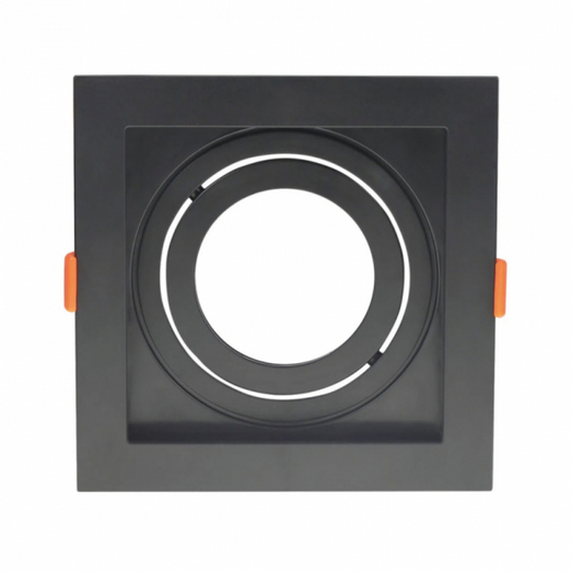 SPOT DE EMBUTIR CONECTA RECUADO QUADRADO PAR20 13X13X4,35CM ABS PRETO - BELLA ILUMINAÇÃO DL146PAR20B