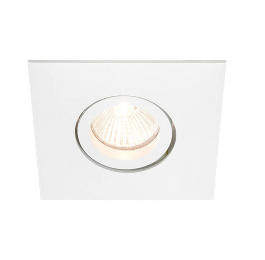 SPOT DE EMBUTIR NEWLINE IN55531 BRANCO FACE PLANA LISSE II QUADRADO PAR20 12X12X11CM ALUMÍNIO